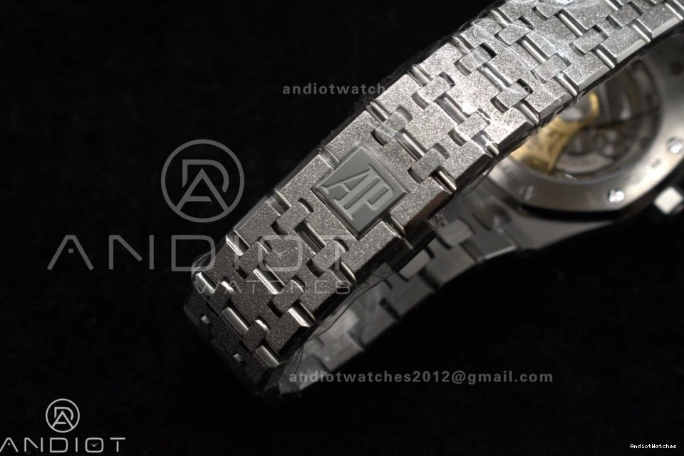 SA3120 Affordable Frosted SS Super SS 15454 On Textured White Dial Royal Clone Oak 1033 Edition APSF 1:1 Best 37mm Bracelet 1002